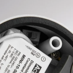 MAG MINI -LED-ulkokattolamppu, valkoinen, Ø 9 cm, CCT, himmennettävä, IP44