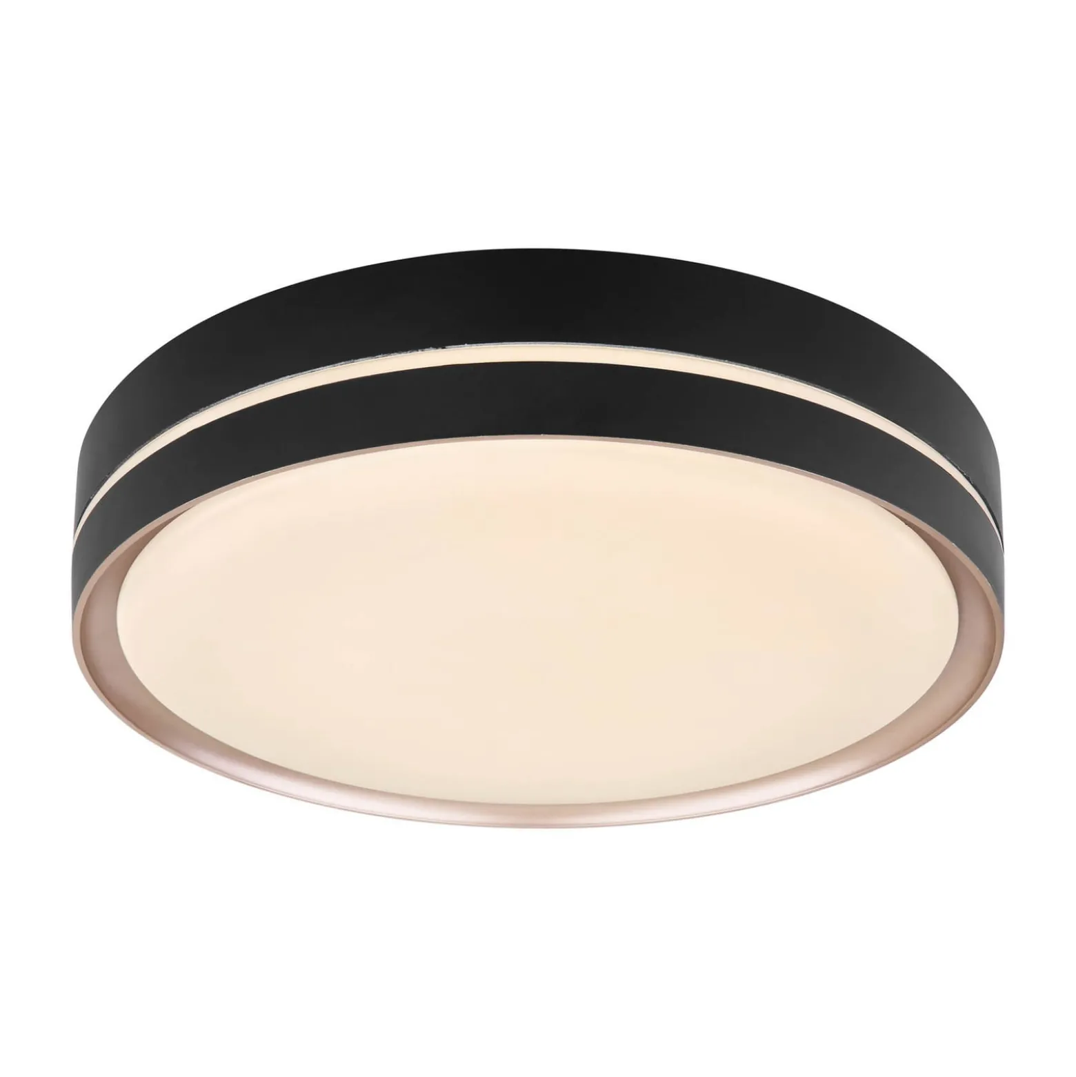 Manni LED-kattovalaisin, Ø 39 cm, musta/bronssinvärinen, CCT