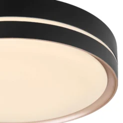 Manni LED-kattovalaisin, Ø 39 cm, musta/bronssinvärinen, CCT