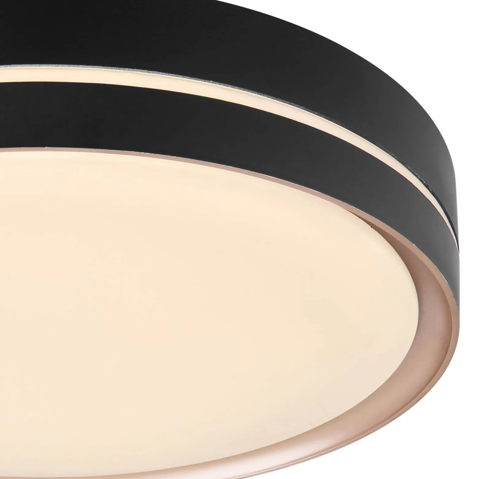 Manni LED-kattovalaisin, Ø 39 cm, musta/bronssinvärinen, CCT
