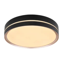 Manni LED-kattovalaisin, Ø 39 cm, musta/bronssinvärinen, CCT