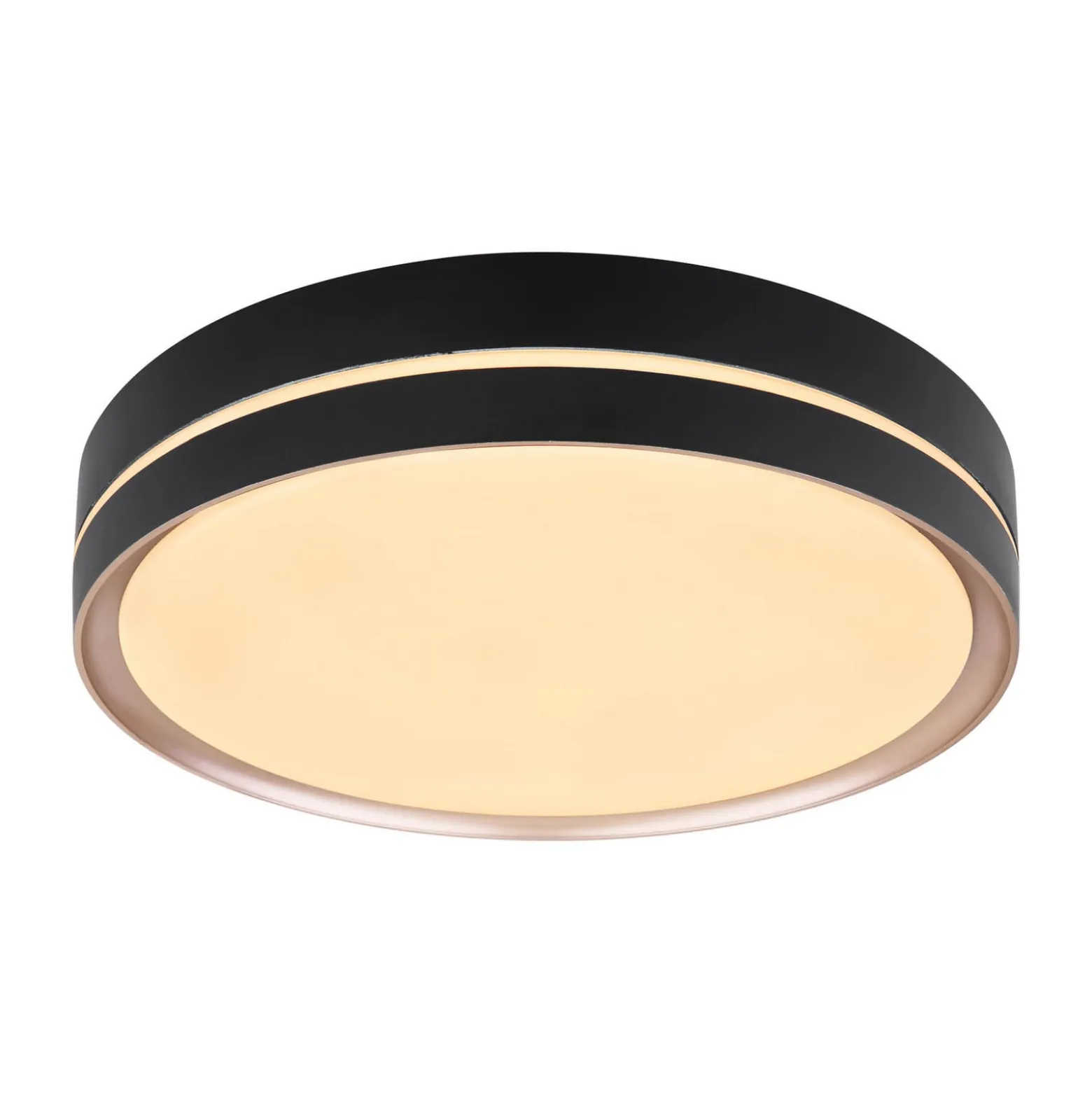 Manni LED-kattovalaisin, Ø 39 cm, musta/bronssinvärinen, CCT