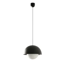 Marisol LED-riippuvalaisin, musta, terästä/lasia, Ø 30 cm