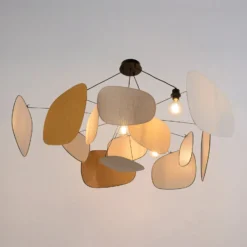 MARKET SET Screen 70's -riippuvalo, Ø 150 cm, pellava, värikäs
