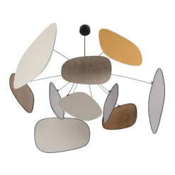MARKET SET Screen 70's -riippuvalo, Ø 110 cm, pellava, värikäs