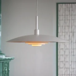 Markslöjd Piny-riippuvalaisin, valkoinen, Ø 57 cm, metalli, E27