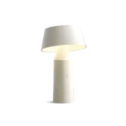 MARSET Bicoca-LED-akkupöytälamppu, helmenvalkoinen