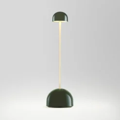 MARSET LED-akkukäyttöinen pöytälamppu Sips, vihreä/kultainen, 31 cm, teräs