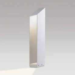 MARSET LED-pollarilamppu Domus, korkeus 55 cm, valkoinen, alumiini