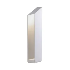 MARSET LED-pollarilamppu Domus, korkeus 55 cm, valkoinen, alumiini
