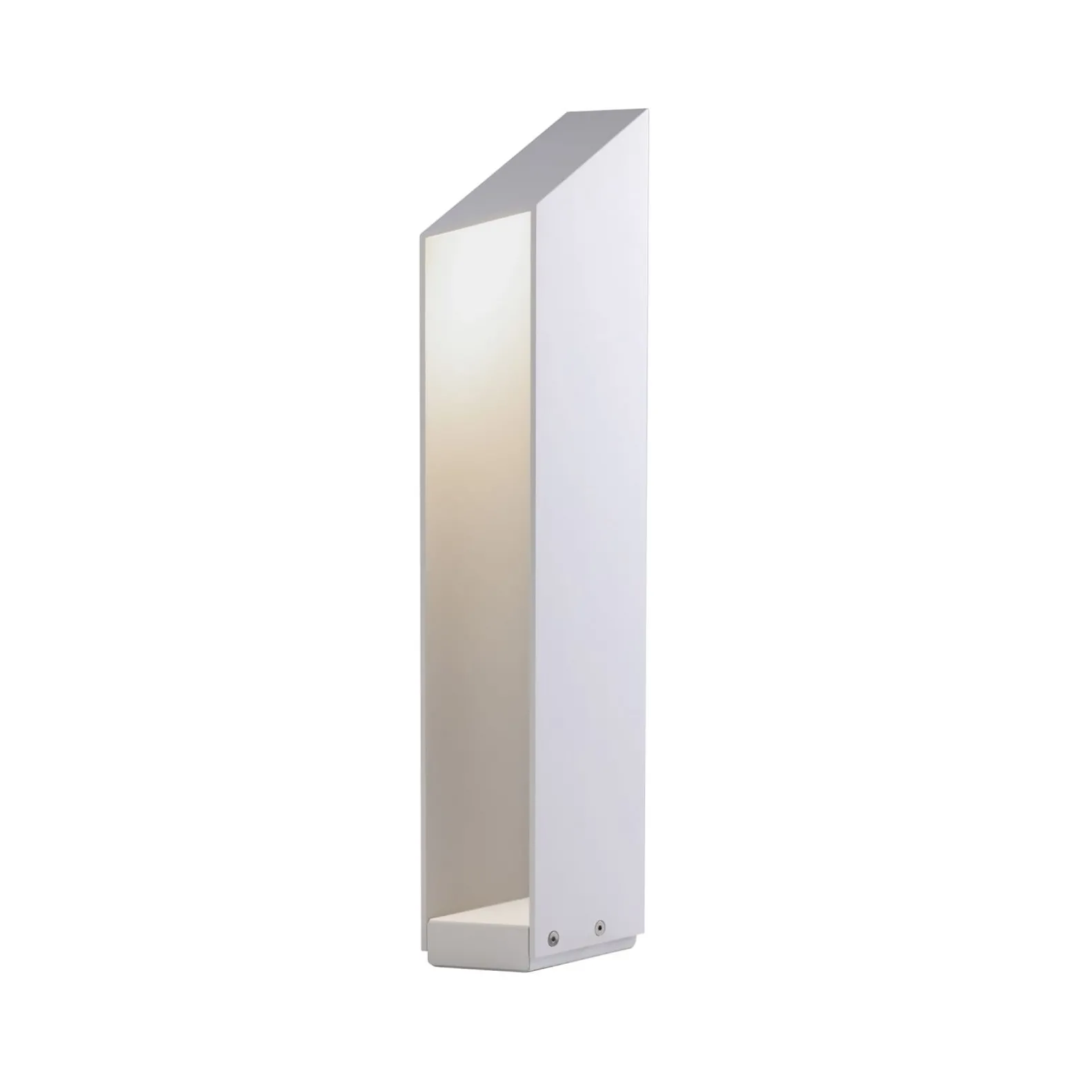 MARSET LED-pollarilamppu Domus, korkeus 55 cm, valkoinen, alumiini