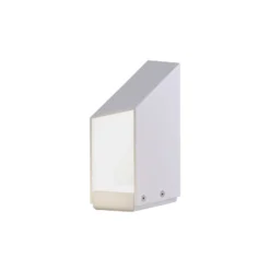 MARSET LED-pollarilamppu Domus, korkeus 26 cm, valkoinen, alumiini