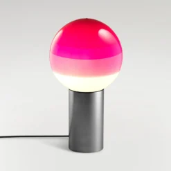 MARSET pöytälamppu Dipping Light, korkeus 22 cm, vaaleanpunainen/grafiitti