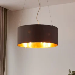 Maserlo-tekstiiliriippuvalaisin, cappuccino, 53 cm