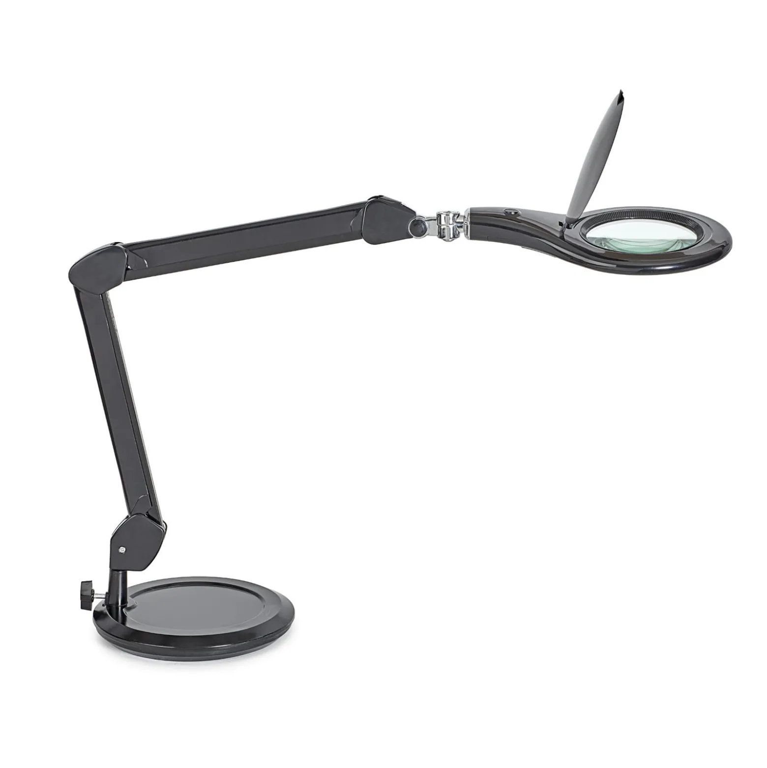 MAULmakro LED-työpistevalaisin, musta, 46 cm, jalusta