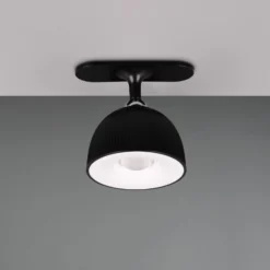 Maxima LED-ladattava pöytävalaisin, musta, korkeus 41 cm, muovia