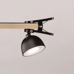 Maxima LED-ladattava pöytävalaisin, musta, korkeus 41 cm, muovia