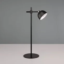 Maxima LED-ladattava pöytävalaisin, musta, korkeus 41 cm, muovia