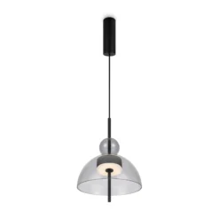 Maytoni Bangkok, pallon muotoinen, vaaleanharmaa, Ø 25 cm, lasia