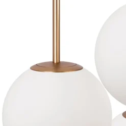 Maytoni Basic form-riippuvalaisin, valkoinen/kulta, 3-valo.