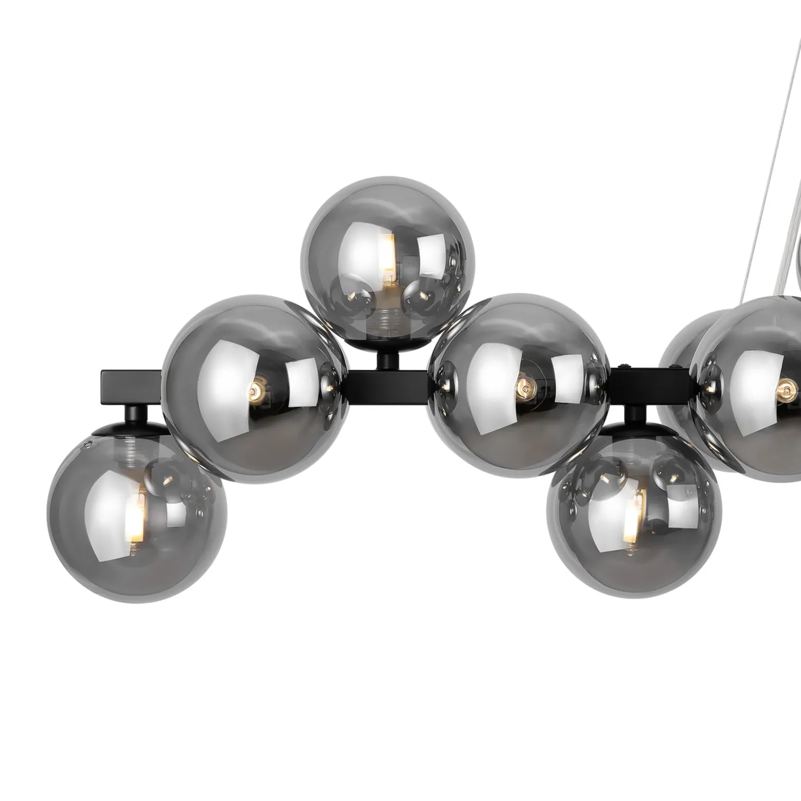 Maytoni Dallas riipusvalaisin 25-light, pitkä, musta