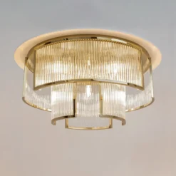 Maytoni Frame kattovalaisin, 9 x E14, Ø 65 cm, kulta/kirkas