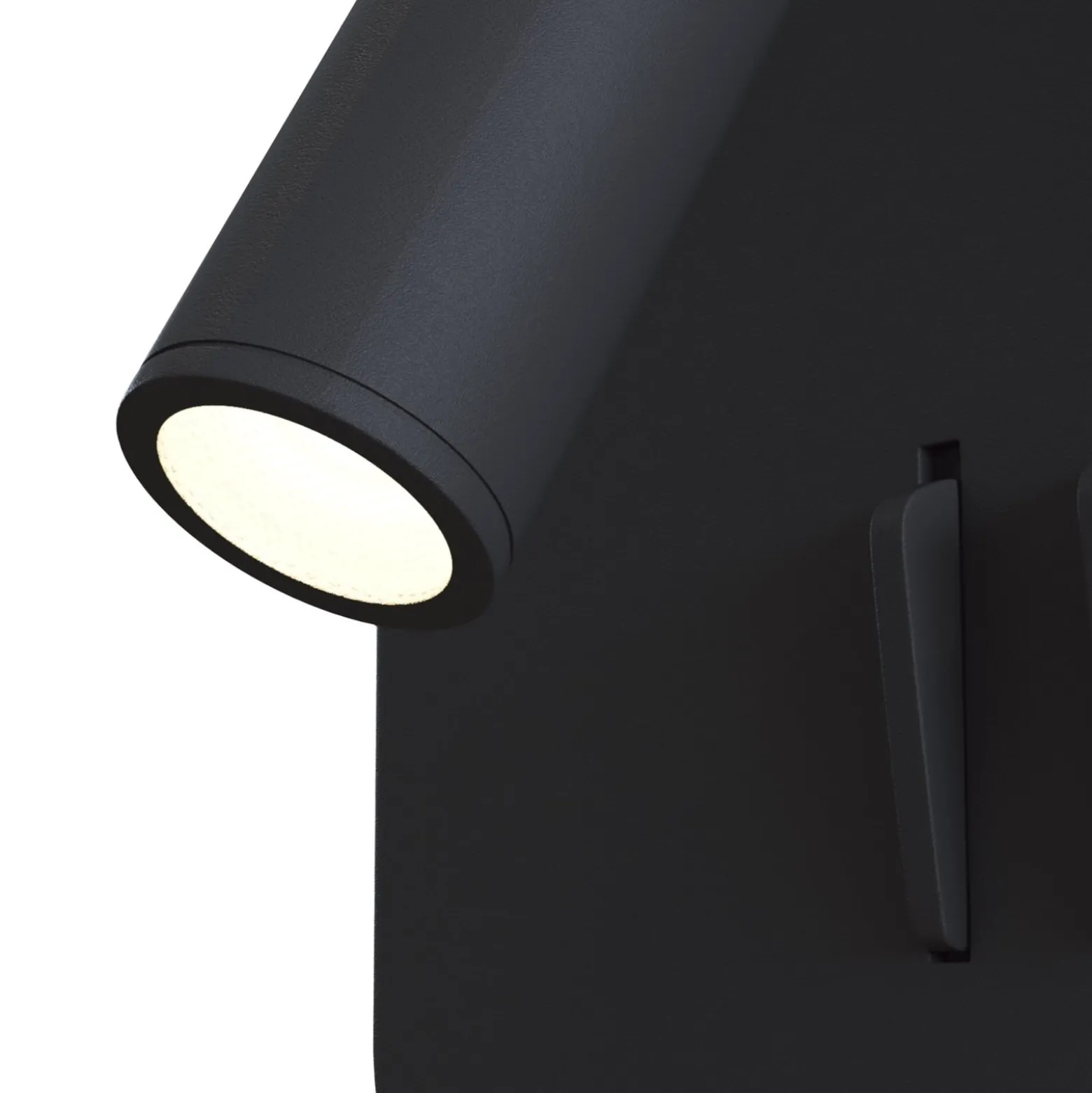 Maytoni Ios 176 LED-seinävalaisin, kulmikas, musta