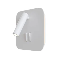 Maytoni Ios 176 LED-seinävalaisin, kulmikas, valkoinen