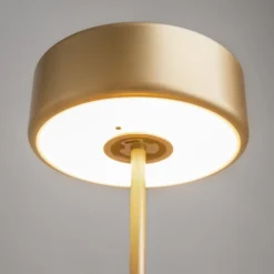 Maytoni ladattava LED-pöytävalaisin AI Collaboration, alumiini, kultaa