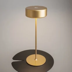 Maytoni ladattava LED-pöytävalaisin AI Collaboration, alumiini, kultaa