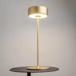 Maytoni ladattava LED-pöytävalaisin AI Collaboration, alumiini, kultaa