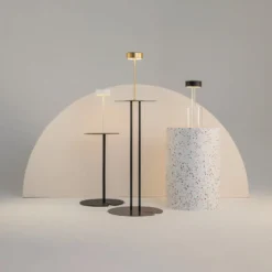 Maytoni ladattava LED-pöytävalaisin AI Collaboration, alumiini, kultaa