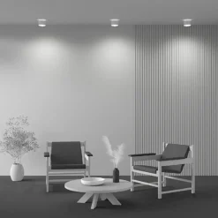Maytoni LED-kattovalaisin Planet, valkoinen Ø 12cm alumiini 3,000K