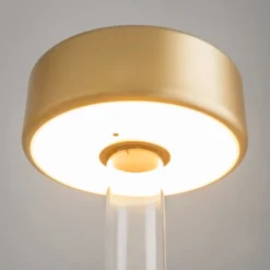 Maytoni LED ladattava pöytävalaisin AI Collaboration, lasi, kultainen
