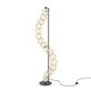 Maytoni LED-lattiavalaisin Golden Cage, korkeus 154 cm, metallia