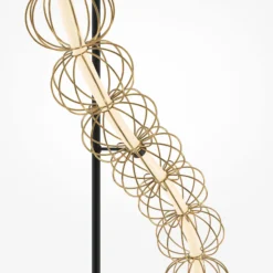 Maytoni LED-lattiavalaisin Golden Cage, korkeus 154 cm, metallia