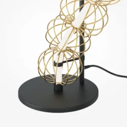 Maytoni LED-lattiavalaisin Golden Cage, korkeus 154 cm, metallia