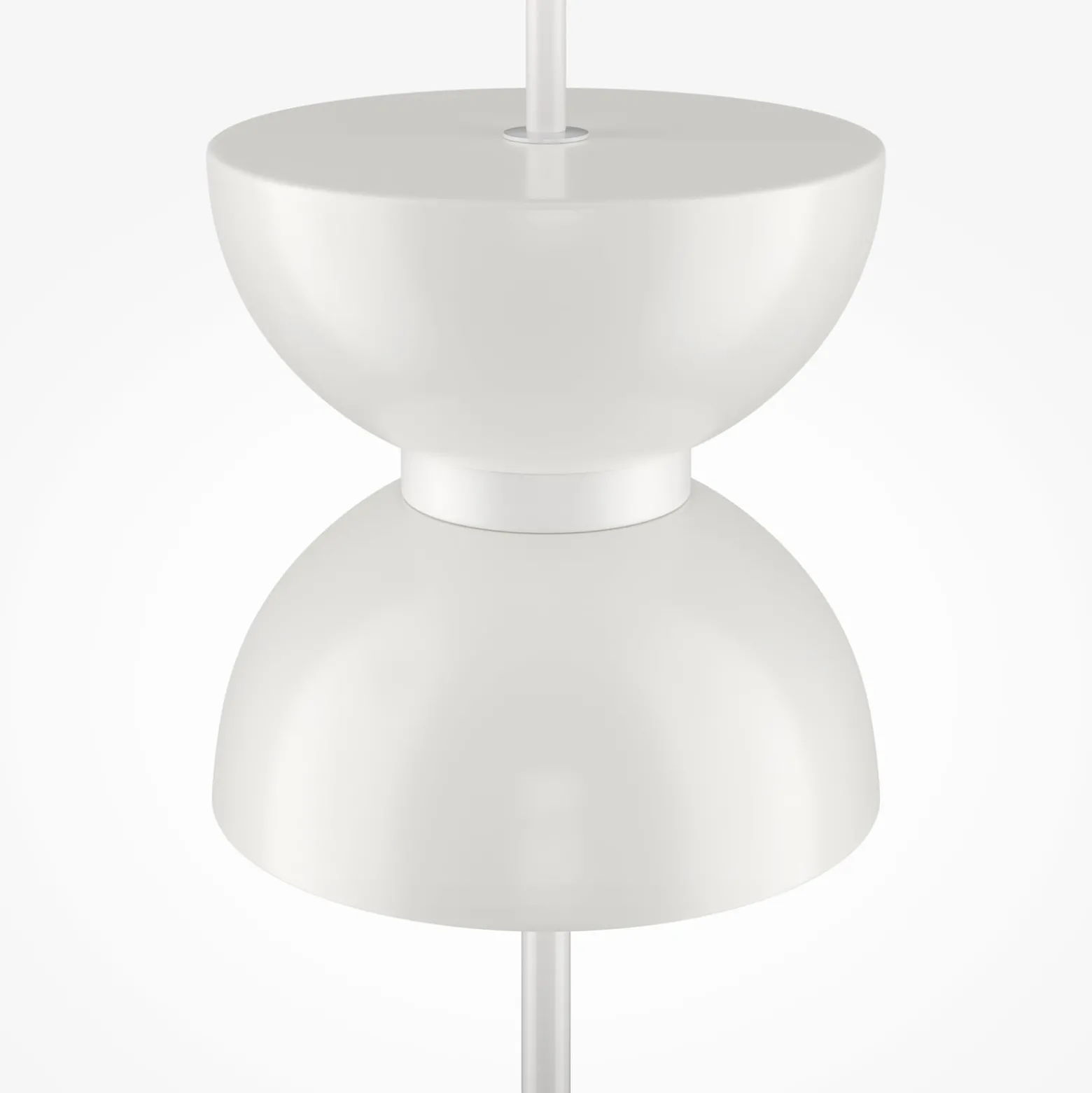 Maytoni LED-lattiavalaisin Kyoto, valkoinen, korkeus 145 cm, marmori