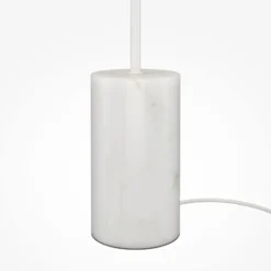 Maytoni LED-lattiavalaisin Kyoto, valkoinen, korkeus 145 cm, marmori