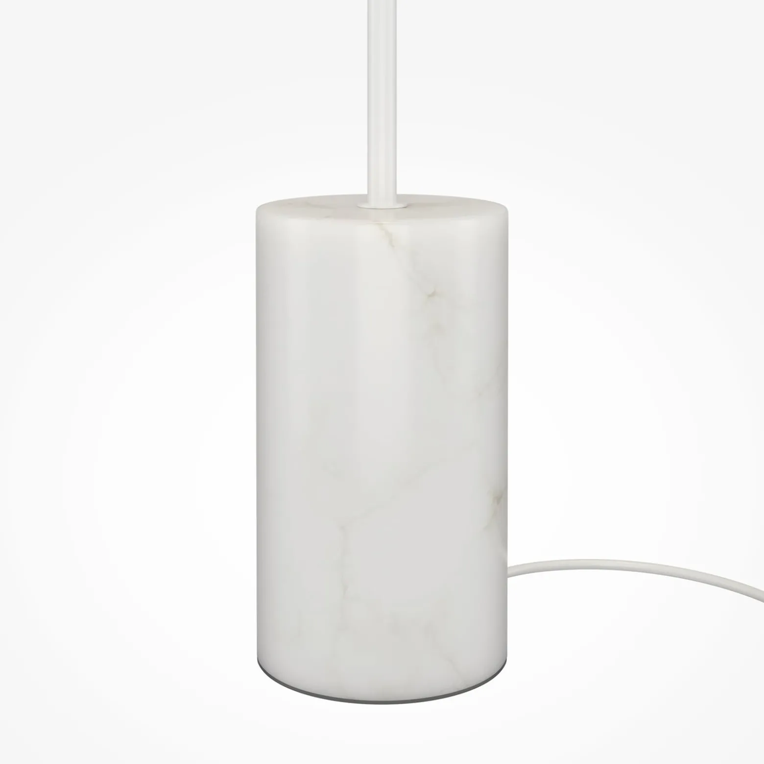 Maytoni LED-lattiavalaisin Kyoto, valkoinen, korkeus 145 cm, marmori