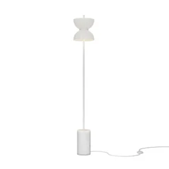 Maytoni LED-lattiavalaisin Kyoto, valkoinen, korkeus 145 cm, marmori