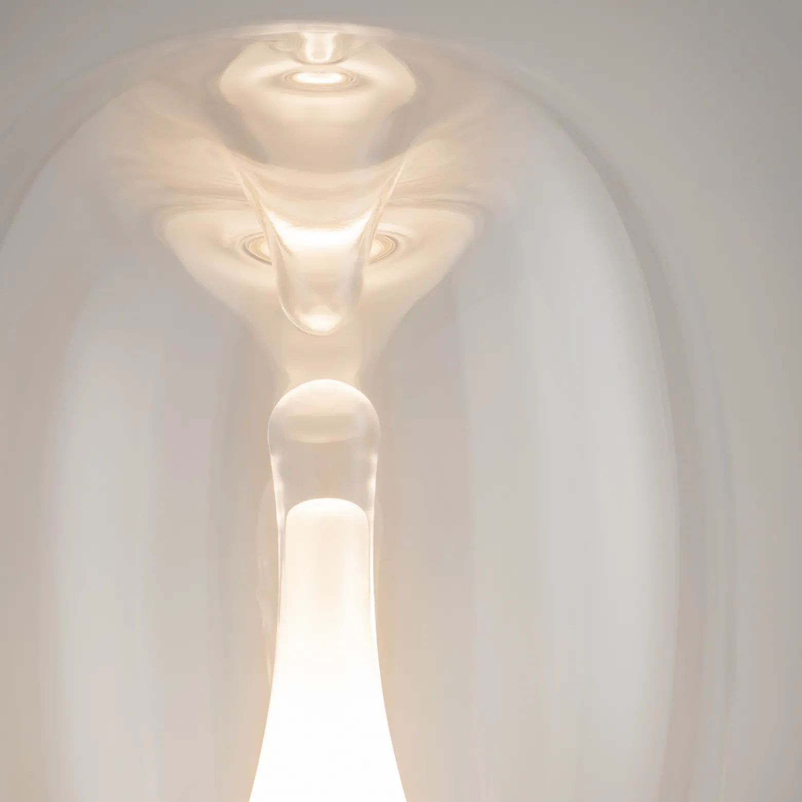 Maytoni LED-pöytävalaisin Splash, kirkas, korkeus 27,2 cm, lasi