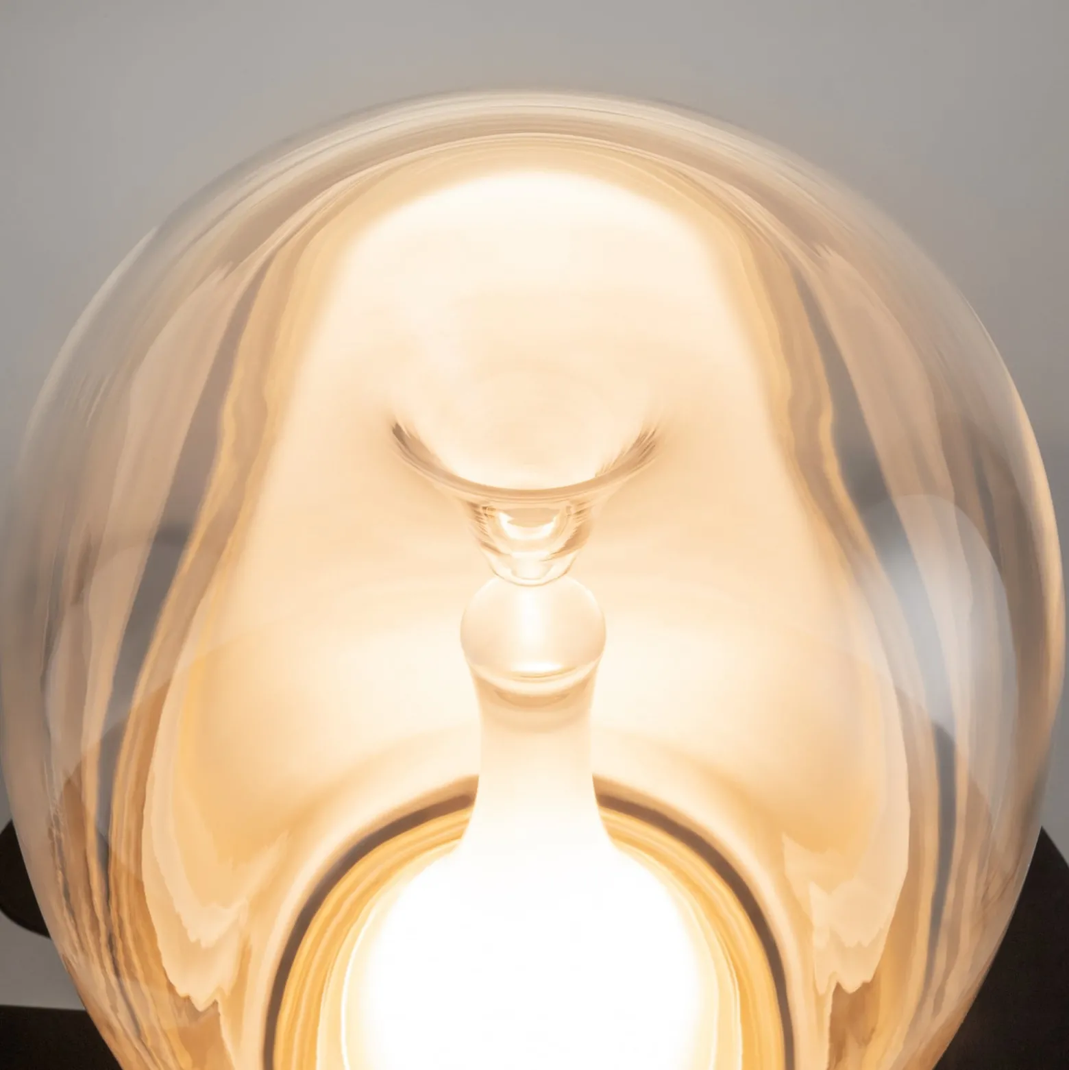 Maytoni LED-pöytävalaisin Splash, kirkas, korkeus 27,2 cm, lasi