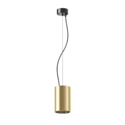 Maytoni LED-riippuvalaisin Efir, kultainen matta, Ø 9.5cm, 25 W, 38°