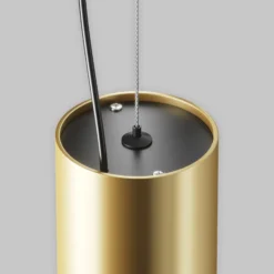 Maytoni LED-riippuvalaisin Efir, kultainen matta, Ø 9.5cm, 25 W, 38°