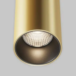 Maytoni LED-riippuvalaisin Efir, kultainen matta, Ø 9.5cm, 25 W, 38°