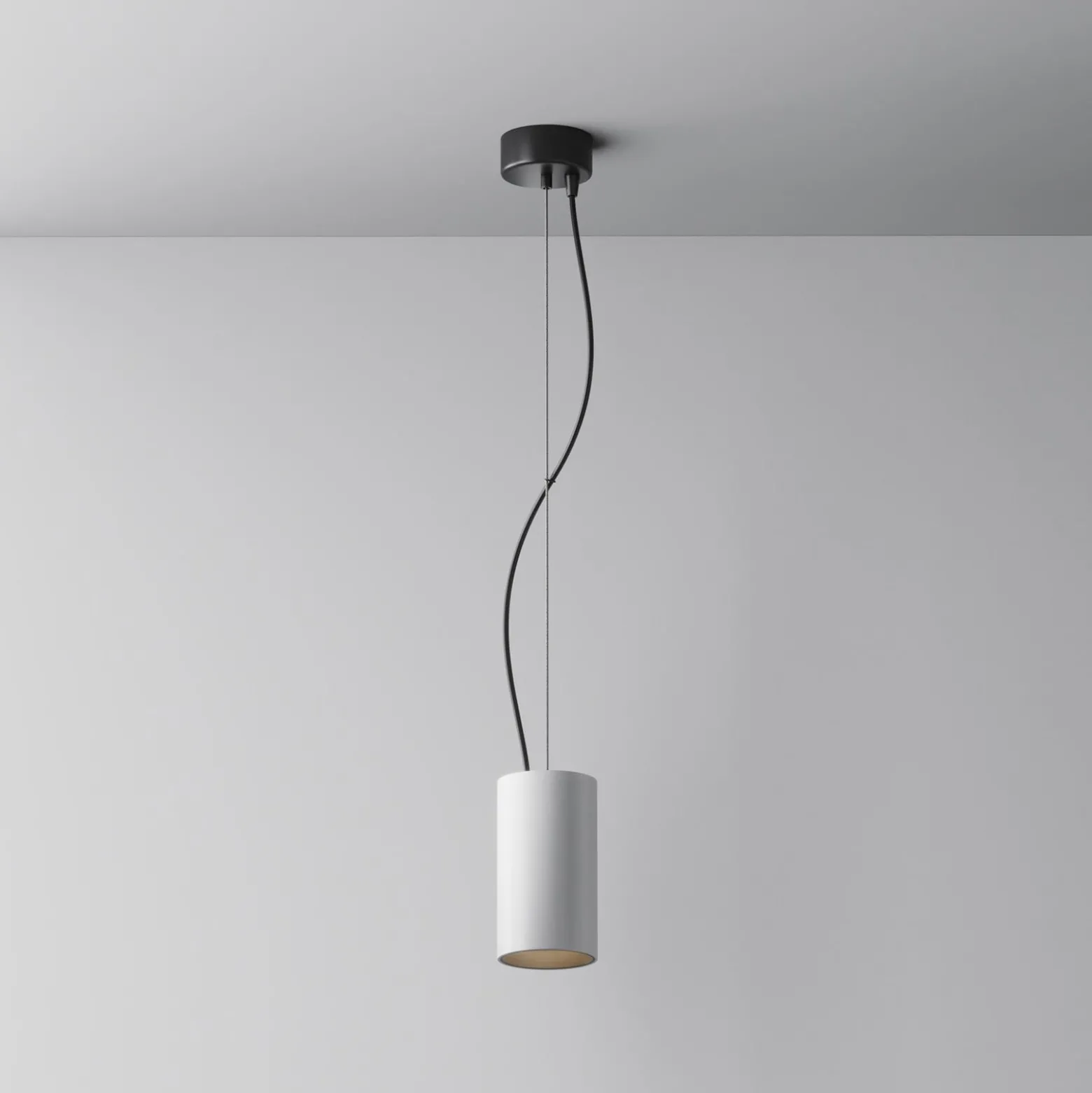 Maytoni LED-riippuvalaisin Efir, valkoinen, Ø 7,5 cm, 15 W, 38°