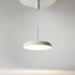 Maytoni LED-riippuvalaisin Gerhard, Ø 40 cm, valkoinen, metalli