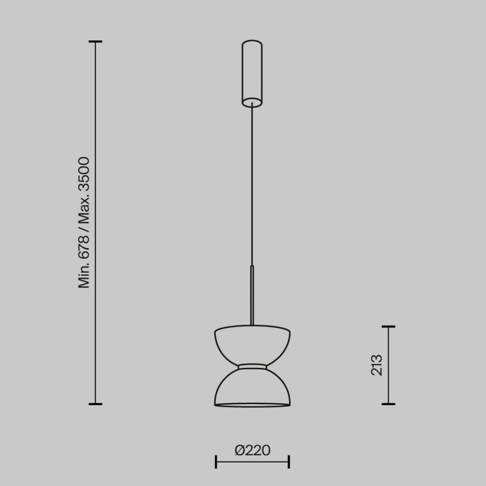 Maytoni LED-riippuvalaisin Kyoto, valkoinen, Ø 22 cm, lasi, metalli