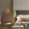 Maytoni LED-seinävalaisin Ios 176, kullanvärinen, pyöreä, alumiini